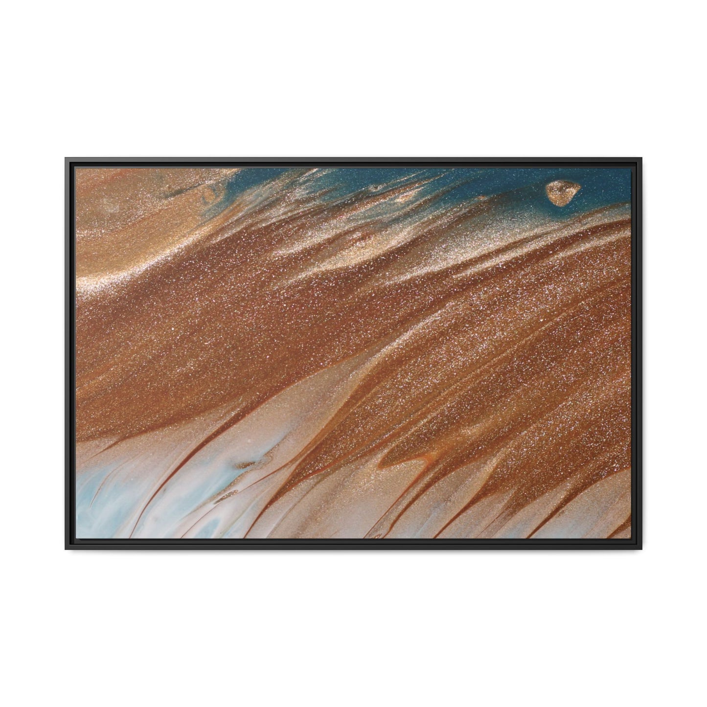 Beige Designed Matte Canvas, Black Frame, Beige Canvas Art - Ultra Line