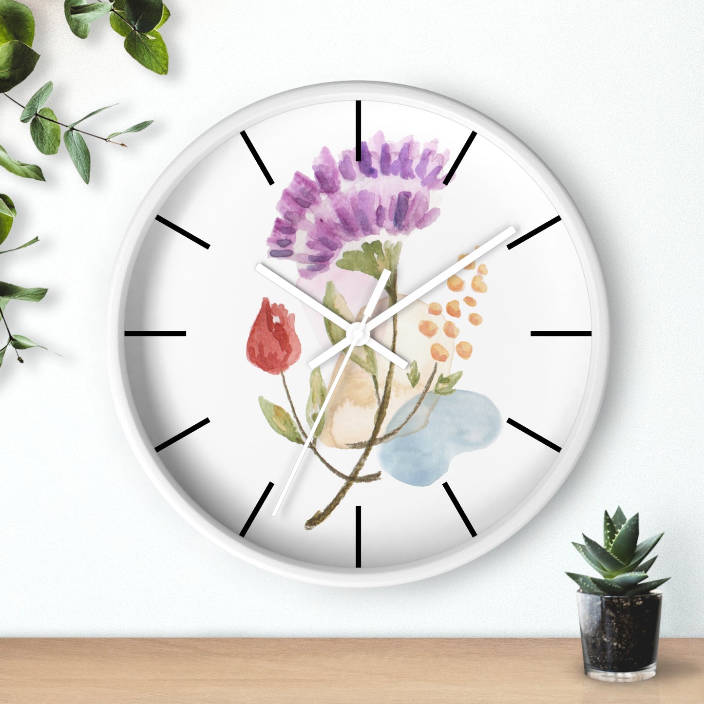 Flower Wall Clock, Wall Clock with Flower - Ultra Line