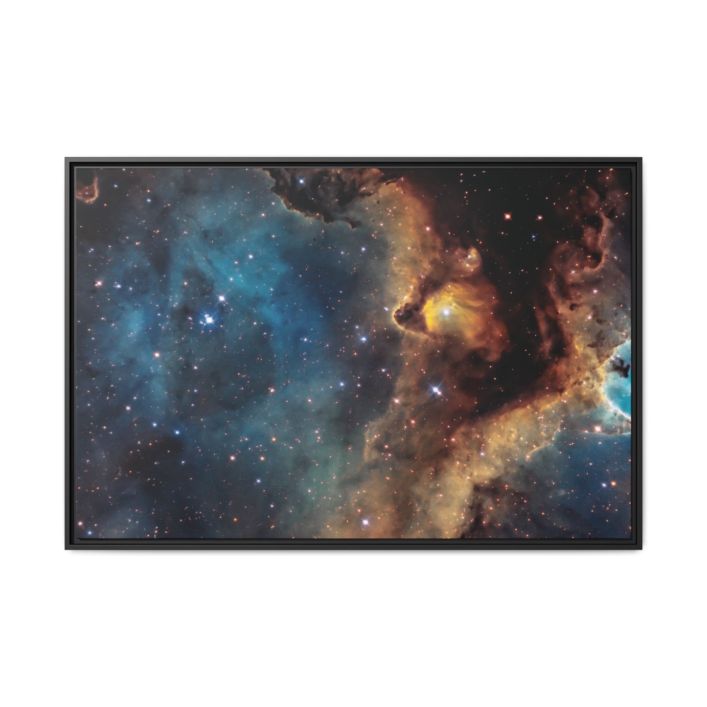 Galaxy Matte Canvas, Black Frame, Galaxy Matte Painting - Ultra Line