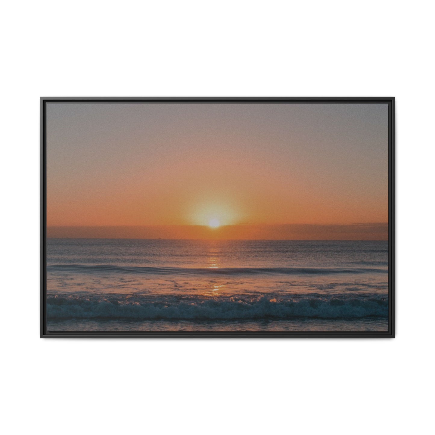 Sunset Matte Canvas, Black Frame, Matte Canvas - Ultra Line