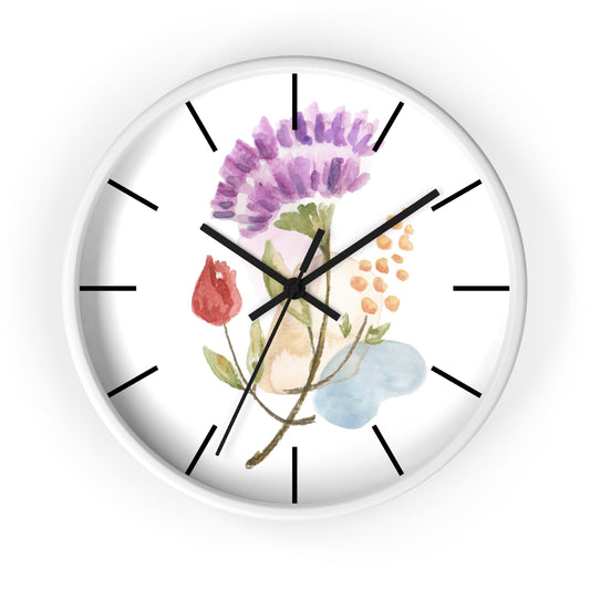 Flower Wall Clock, Wall Clock with Flower - Ultra Line