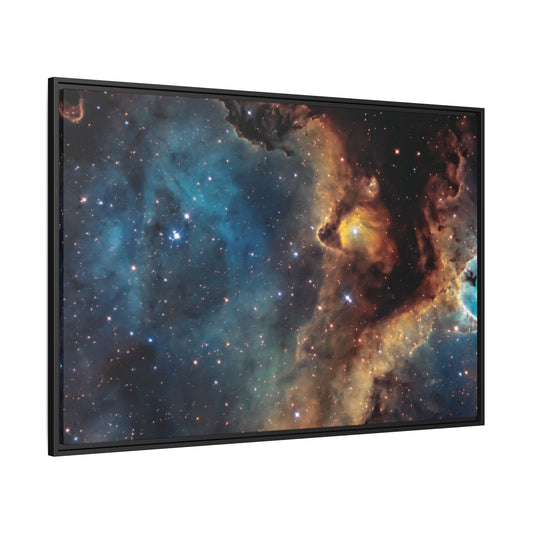 Galaxy Matte Canvas, Black Frame, Galaxy Matte Painting - Ultra Line