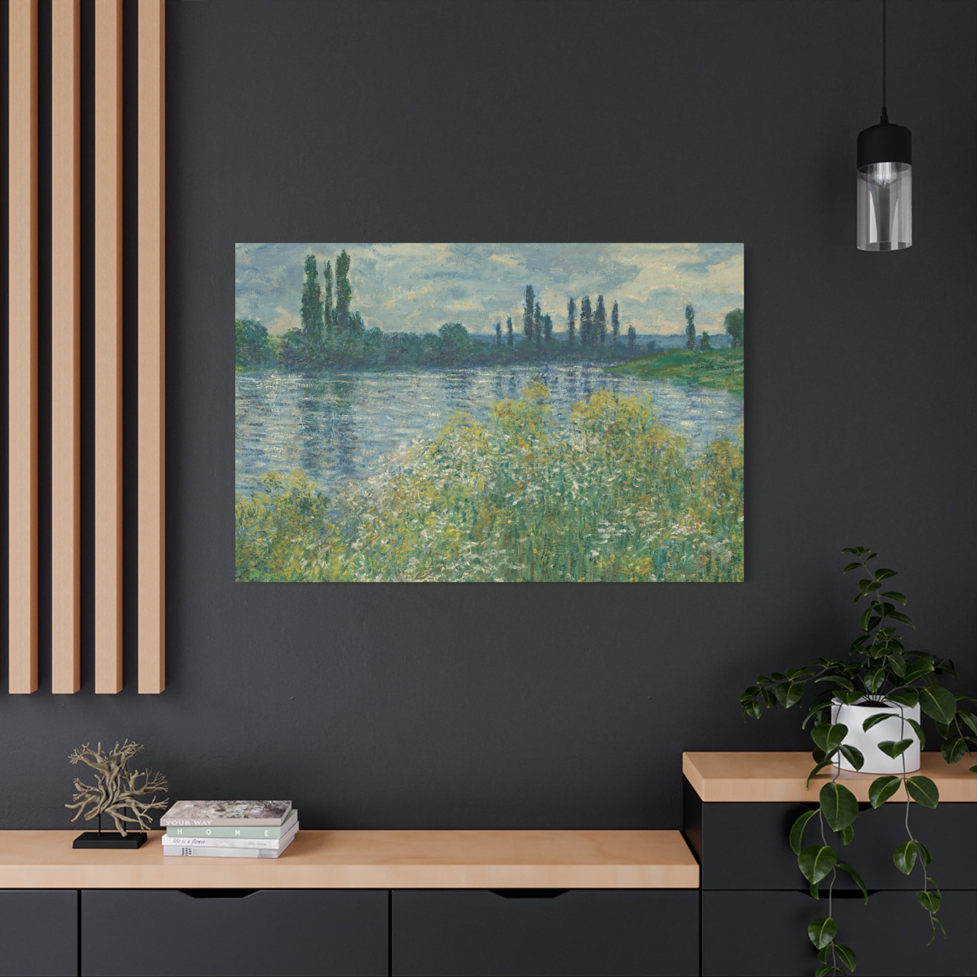 River Matte Canvas, Stretched, 1.25", Matte Canvas - Ultra Line