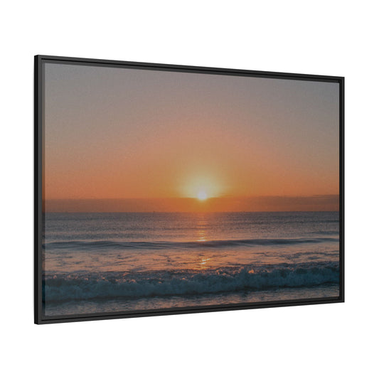 Sunset Matte Canvas, Black Frame, Matte Canvas - Ultra Line
