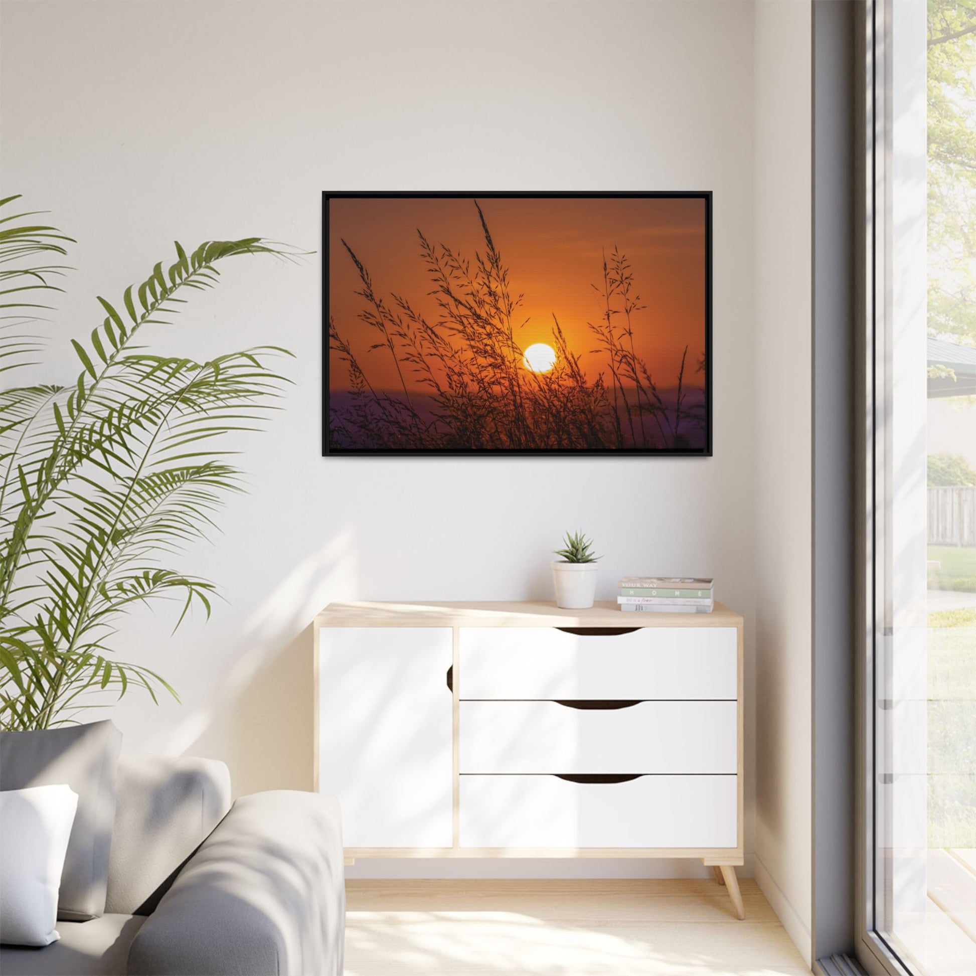 Sunsetting Matte Canvas, Black Frame, Matte Canvas - Ultra Line