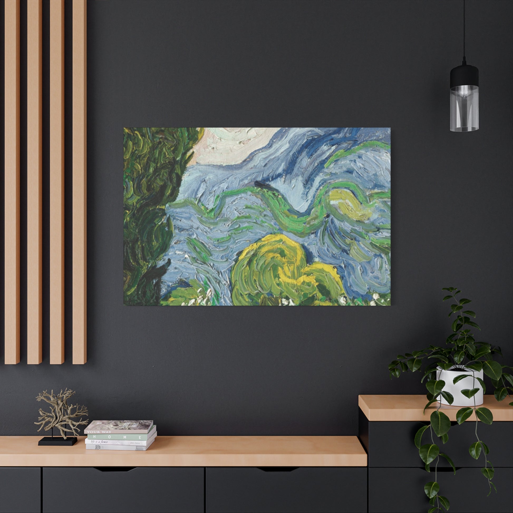 Tree Matte Canvas, Stretched, 1.25", Canvas Tree Painting - Ultra Line